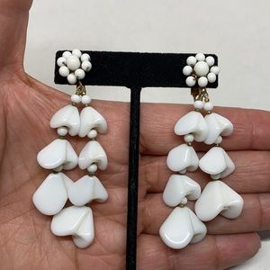Stunning vintage Miriam Haskell dangling earrings